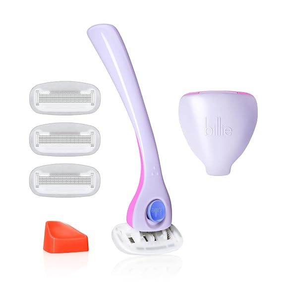 Billie Razors for Women Shaving Kit Womens Razor + 4 x 5-Blade Razor Refills + Magnetic Holder + Womens Razor Travel Case - DreamPop