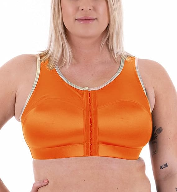 ENELL Women's Full Coverage High Impact Sports Bra (100) (US, Numeric, 3, Regular, Regular, Pumpkin Spice)