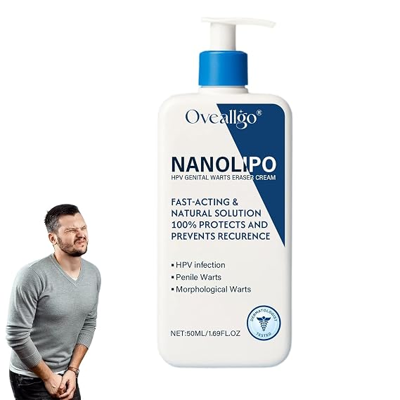 Oveallgo NanoLipo Eraser Cream, Professional Mens Cream, Soothing Intimate Skin Cream-50g, With Natural Extracts for all skin Types (1 Bottle)
