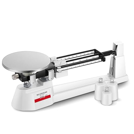 Triple Beam Scale 2610g x 0.1g, Mechanical Lab Scale with Stainless Steel Platform, Balance Scale Pan Balance for Classroom
