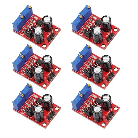 6PCS NE555 Pulse Frequency Duty Cycle Adjustable Generator Module Square Wave Rectangular Wave Signal Generator
