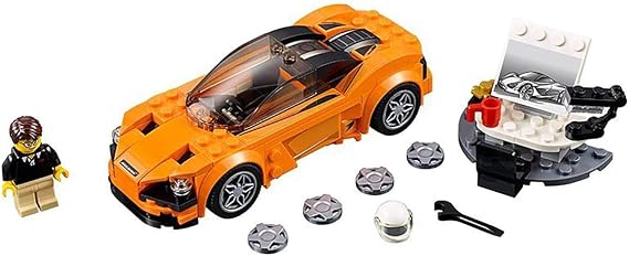 LEGO Speed Champions 6175271 75880 Speed Champions McLaren 720S Building Toy (161 Piece), Orange/Black, Multi
