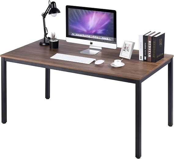 POPRUN Writing Computer Office Desk 59 Inch, 60x30 Home Wooden Study Table