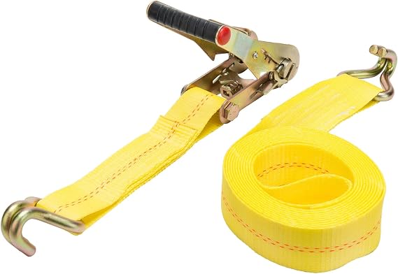 Keeper - 2" x 16' Heavy Duty Ratchet Tie-Down with Double J-Hooks - 3,333 lbs. Working Load Limit and 10,000 lbs. Break Strength