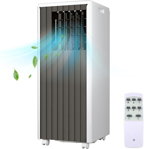 Portable Air Conditioner,3-in-1 Air Conditioner Portable with Built-in Dehumidifier Function, Fan Mode, Remote Control,Comprehensive Window-Mounted Exhaust Kit,8000Btu Air Conditioner for Rooms,
