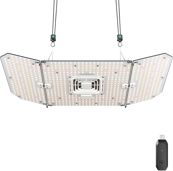 VIVOSUN AeroLight Wing AW200SE 200W LED Grow Light with Fan & Smart Control