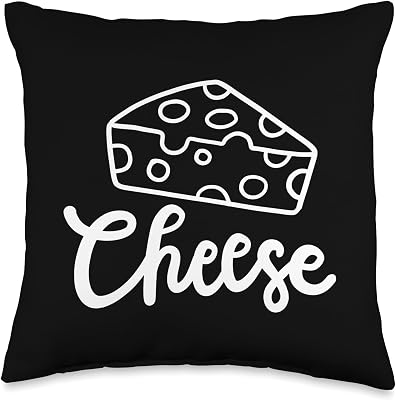 Cheese Head I Love Cheese Cheese Is My Heartbeat Cheese Love Throw Pillow