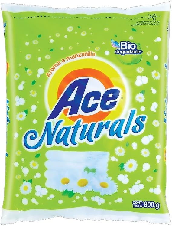 Biodegradable Powder Laundry Detergent, Chamomile Scent, 800g, Extra Clean Formula for Machine Wash