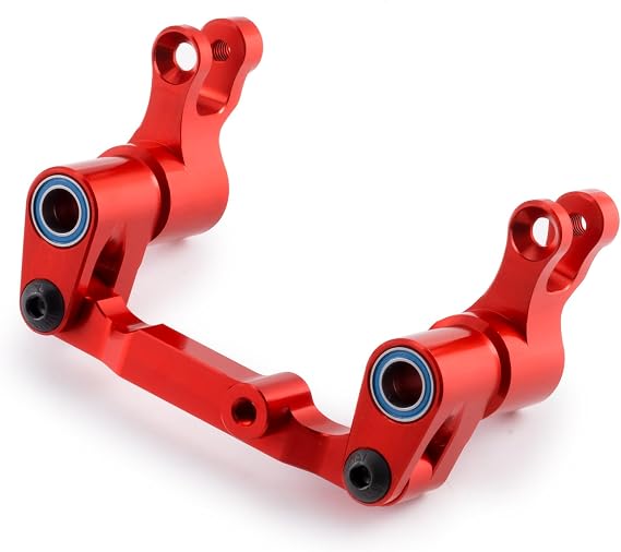 Red Front Steering Assembly for Tra-xxas 1/16 Mini Maxx Slash XRT