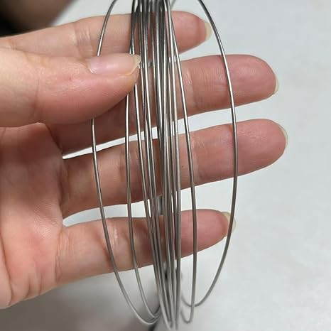 20 Feet Pure Titanium Wire (0.8 mm,20 Gauge) Grade-1 for Jewelry Making DIY and Laboratory