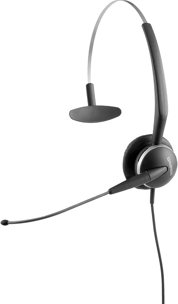 Jabra 2104-820-105 Corded Quick Disconnect Headset with 4-in-1 Wearing Styles for Deskphone