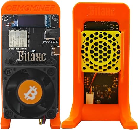 Bitaxe Gamma 601 Pro Dual-Fan Edition | 1.3TH/s (OC 1.5TH/s) Bitcoin Miner | Twin Turbo Cooling | BM1370 ASIC | 18W/TH Efficiency | 2.4G WiFi & Web Management