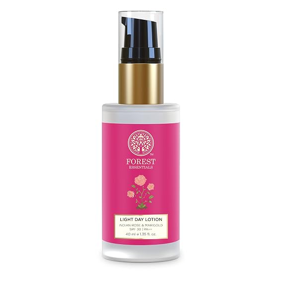 Forest Essentials Light Day Lotion - Indian Rose & Marigold 40ml