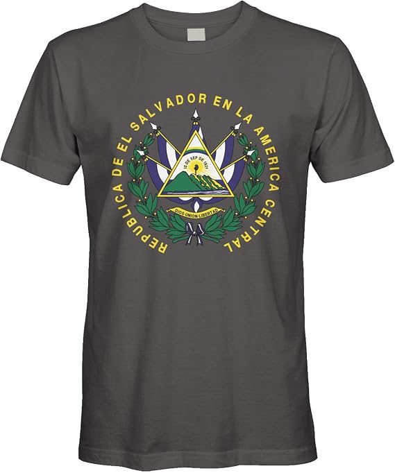 Cybertela Men's El Salvador Coat of Arms T-Shirt