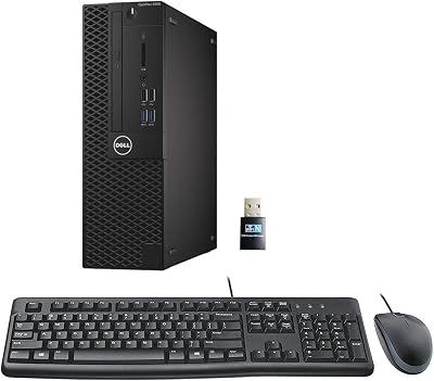 Dell Optiplex 3050 SFF Desktop Computer PC, Intel Quad Core i5-6500 up to 3.6GHz, 16GB DDR4, 256GB SSD, WiFi, 4K Support, DP, HDMI, Windows 11 Pro 64 Bit Renewed