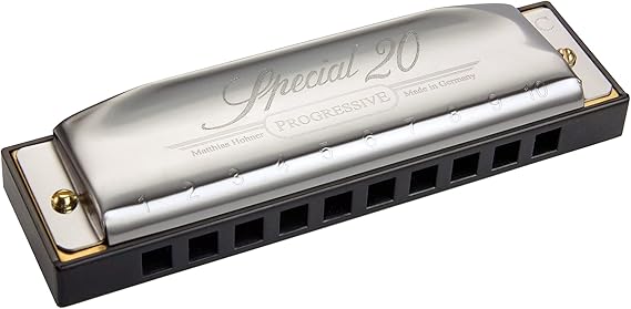 Hohner Special 20 Diatonic Harmonica, C-major - Professional, Responsive Reeds, Injection Molded Plastic Comb with Projecting Mouthpiece