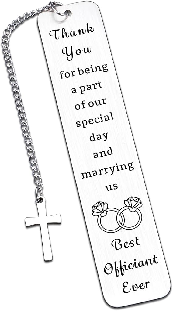 Officiant Gifts for Wedding Day Officiant Bookmark Appreciation Gifts for Wedding Proposal Best Officiant Ever Thank You Gifts for Wedding Coordinator Planner Wedding Day Appreciation Gift for Pastor