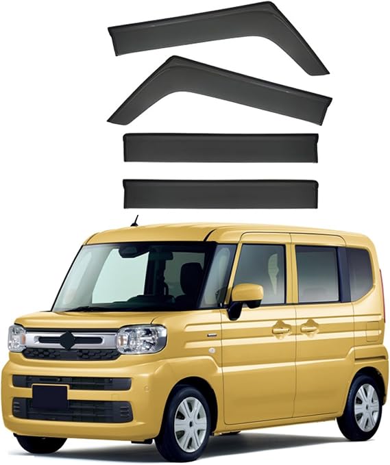 Window Visors Rain Guards for Suzuki Spacia MK3-MK54S 2024-2026, Window Wind Deflector Rain Guard Shield Cover Vent Visor Deflectors Accessories