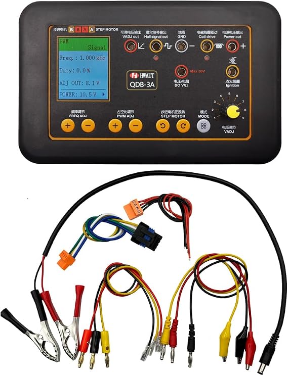 Irfora Ignition Coil Tester,QDB-3A Drive Automobile Ignition Coil Tester Injector Solenoid Valves Idling Stepper Motor Instrument Car Fault Detector