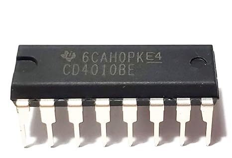 CD4010BE CD4010B CD4010 CMOS Hex Non-Inverting Buffer/Converter Breadboard-Friendly IC DIP-16 (Pack of 10)