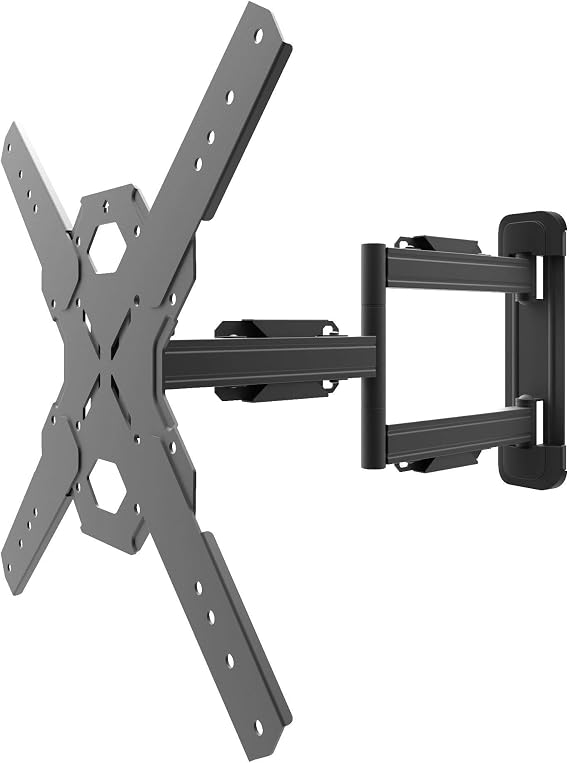Kanto PS300 Full Motion Articulating TV Wall Mount for 26-inch to 60-inch TVs | Low Profile & 22" Extension | VESA Compatible up to 400 x 400 | Black