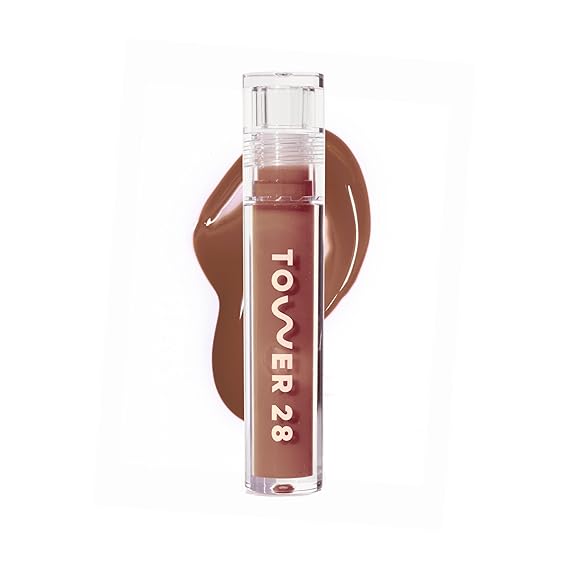 Tower 28 ShineOn Lip Gloss Jelly, Almond (0.13 oz)