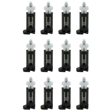 12PCS Heatsink CPU Pin Mounting Plastic Pins Push Screw for Intel LGA Socket 775 CPU Cooler Heat Sink Fans