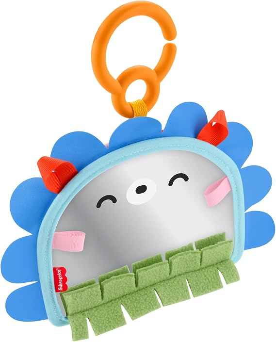 Fisher-Price yenidoğanlar için duyusal gelişimi ve karın üstünde oynama aktivitelerini destekleyen taşınabilir ayna, JHB45