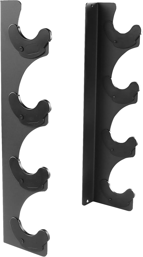 Horizontal Barbell Rack 4 Bar Holder Wall Mounted Barbell Holder Barbell Storage Rack Weight Bar Holder for Gym