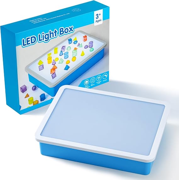 Bright LED Light Box - Light Table for Kids (Blue)