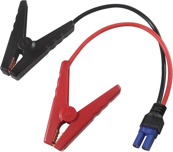 EC5 Jump Starter Cable Battery Clamps - 12V Replacement Alligator Clips to EC5 Female Connector Car Jumper Cable for Emergency Portable Car Jump Start Battery Booster Cable 10AWG Silicone Wire
