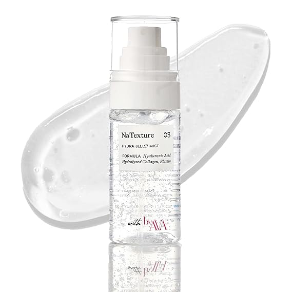 byAva Jelloskin Collagen Hydrating Face Mist, Korean Hyaluronic Acid Spray | Marine Peptides, Elastin and 8-form HA Jelly; Doubles as Toner, Primer and Glow-setting Refresh; Adenosine, 2 fl oz size