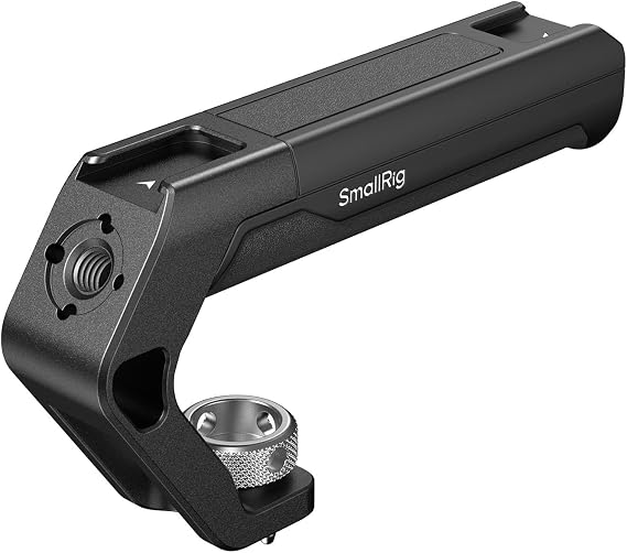 SMALLRIG Lightweight Top Handle with 3/8"-16 Locating Pins for ARRI, Tiny Camera Top Handle Only 113g, High-Strength Engineering Plastic Handle with Two Cold Shoe Mounts - 4757
