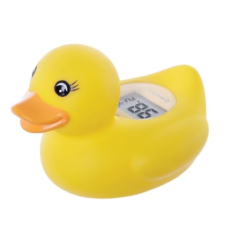Dreambaby Duck Baby Bath Thermometer Instant Results, Digital Water & Room Temp Reader Fun Floating Toy for Newborns