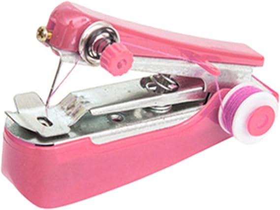 Mini Handheld Machine One Hand Sewing Portable Portable Sewing Machine Mini Handheld Manual Sewing Threader Portable Electric Sewing Machine for Beginners Portable Sewing Machine Adult Quick Handy