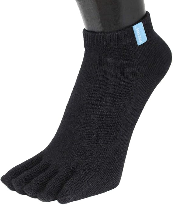 TOETOE - Essential Unisex Everyday Micro Crew Cotton Toe Socks (1 Pair)