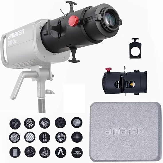 Amaran Spotlight SE 36 Lens Gobos Kit for Amaran Halo 300x 200x 100x 60x | Projection Lens Modifier Compatible with Amaran 300C 150C 200x S