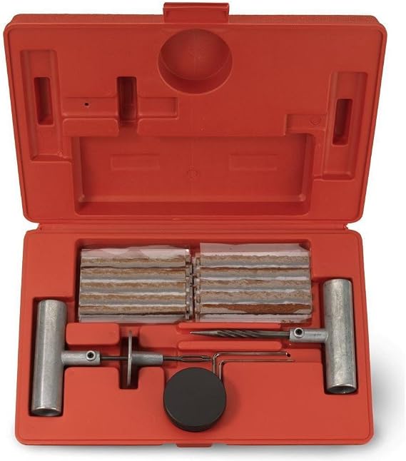 J&R Quality Tools Tire Repair Kit Set to Plug Flat and Punctured Tires | 35-Piece Set
