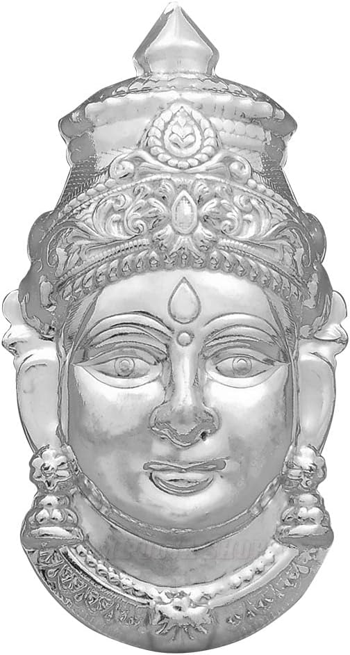 Goddess Mahalakshmi Mukhavada (Face) (6 inches) for Pooja, Decoration & Gift ...
