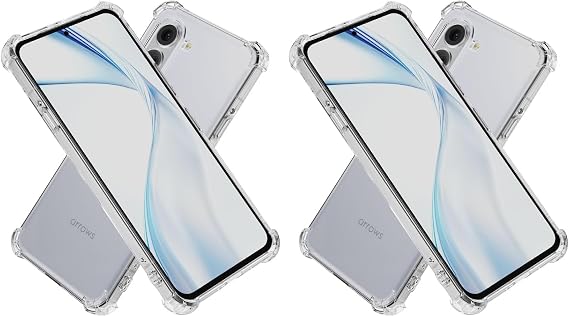 Hy+ Arrows Alpha F-51F / Arrows Alpha M08 Compatible, US Military MIL Standard, Clear TPU, Soft, Fingerprint Authentication Function, Shockproof, Transparent, Anti-Yellowing Protection, Strap Hole
