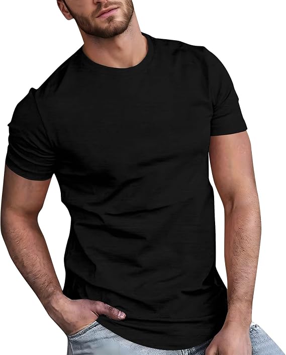 Men's Muscle T-Shirts Short Sleeve Workout Gym Bodybuilding Shirts Sport Workout Rash Guard Top Base Layer Undershirts