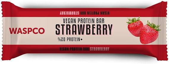 Waspco Vegan Strawberry Protein Bar 40g