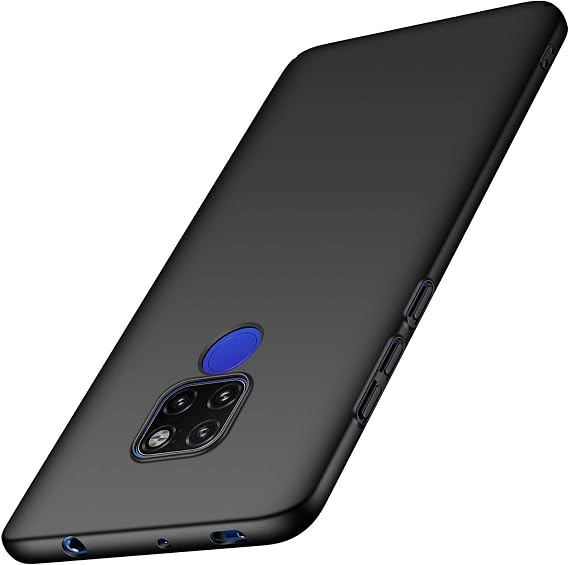 Phone Case for Huawei Mate 20 Case [Anti-Scratch] [Durable Premium Plastic] [Ultra Thin] [Silky Feel] Slim Protective Hard Cover for Huawei Mate 20 (Black)