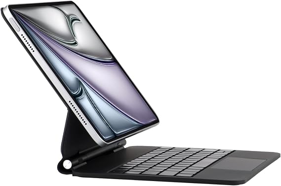 QUARK Magic Keyboard Case for iPad Pro 11-inch ((M5/M4, 2025/2024)), Keyboard Case for iPad Pro 11 with Multi-Touch Trackpad, Easy-Set Magnetic Stand, Backlit Keys, Dark Black