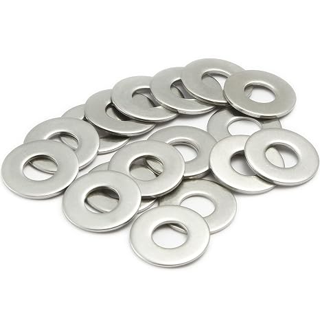 50 Pcs M8 Washers, M8 x 30mm Metal Flat Penny Washers Thickness 2mm-A2 304 Stainless Steel Washers, Large OD Plain Wide Metal Washers, Round Flat Spacer Repair Washer for Screws Bolts