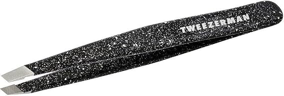 Tweezerman Slant Tweezer Tweezerman Tweezers for Eyebrows Dusted Onyx
