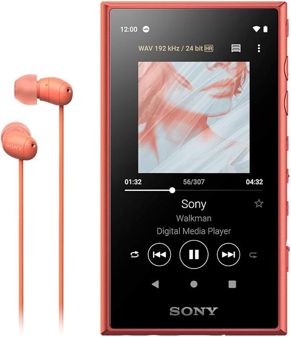 Sony Walkman 16GB A Series NW-A105HN: Hi-Res compatible / MP3 player / Bluetooth / Android equipped / microSD compatible Touch panel equipped Maximum 26 hours continuous playback 360 Reality Audio