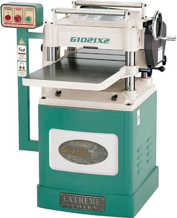 Grizzly Industrial G1021X2-15" 3 HP Extreme Series Planer w/Helical Cutterhead