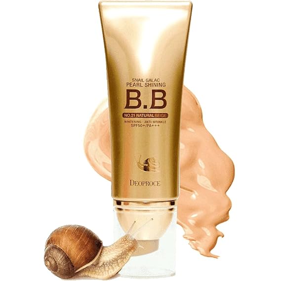 DEOPROCE Snail Galac Pearl Shining BB Cream No.23 Hydrating, Radiance-Enhancing Korean BB Cream with Snail Mucin & Galactomyces, 40g