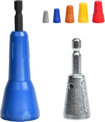Luckyway Wire Twister Tool for Drill with Professional Electrician Wires Nut Twist Stripping and Twisting Tool